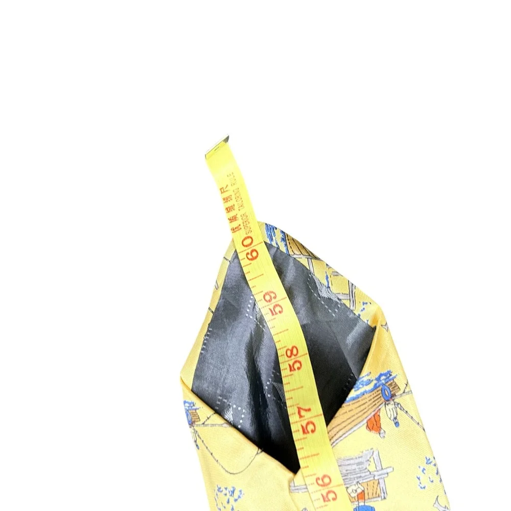 Massimo Livio Necktie Mens OS Yellow Fishing Boat Novelty Silk Made in Italy